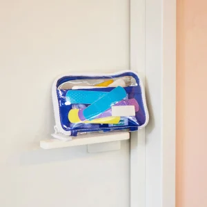 Clear Blue Drawer Pouch Pocket